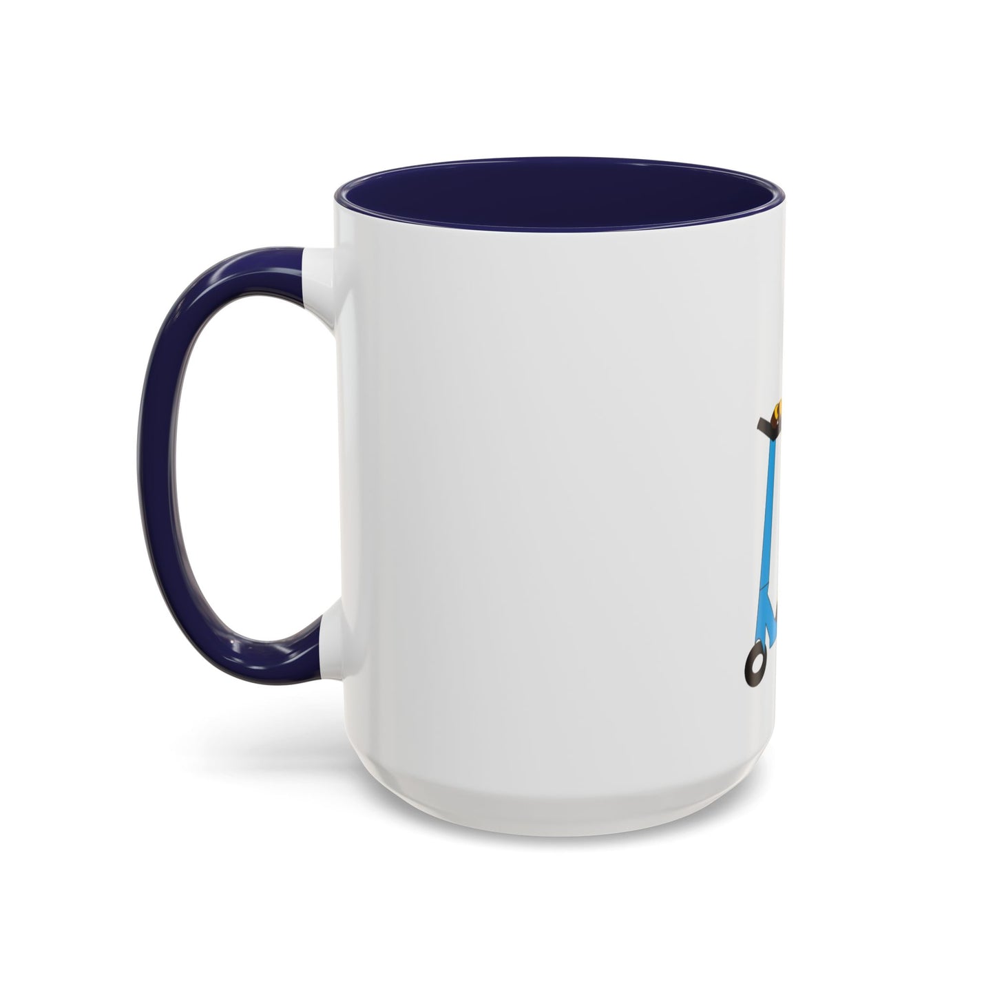 Giraffe Scooter Coffee Mug — "Hello my name is JJ" Peaceful Vibes (11/15oz)