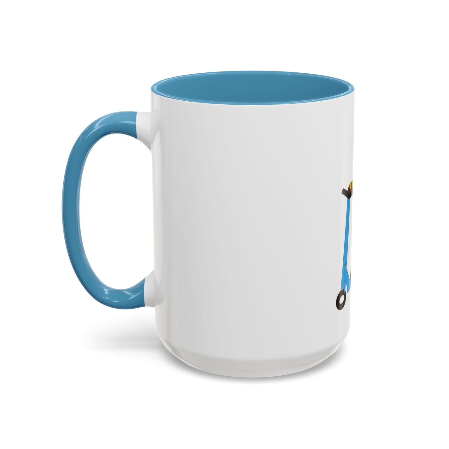 Giraffe Scooter Coffee Mug — "Hello my name is JJ" Peaceful Vibes (11/15oz)