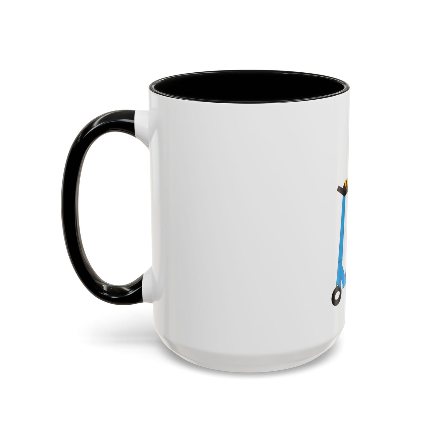 Giraffe Scooter Coffee Mug — "Hello my name is JJ" Peaceful Vibes (11/15oz)