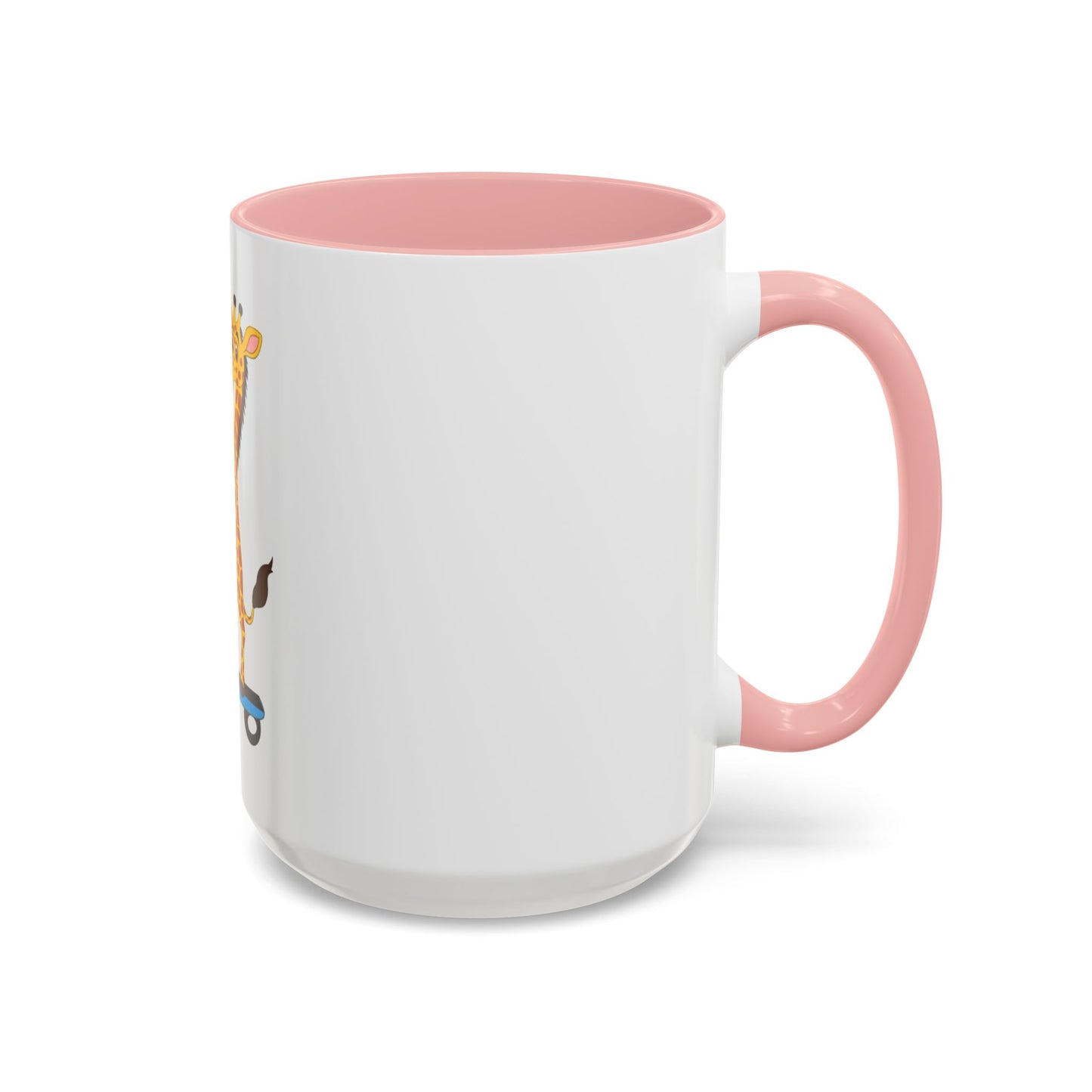 Giraffe Scooter Coffee Mug — "Hello my name is JJ" Peaceful Vibes (11/15oz)