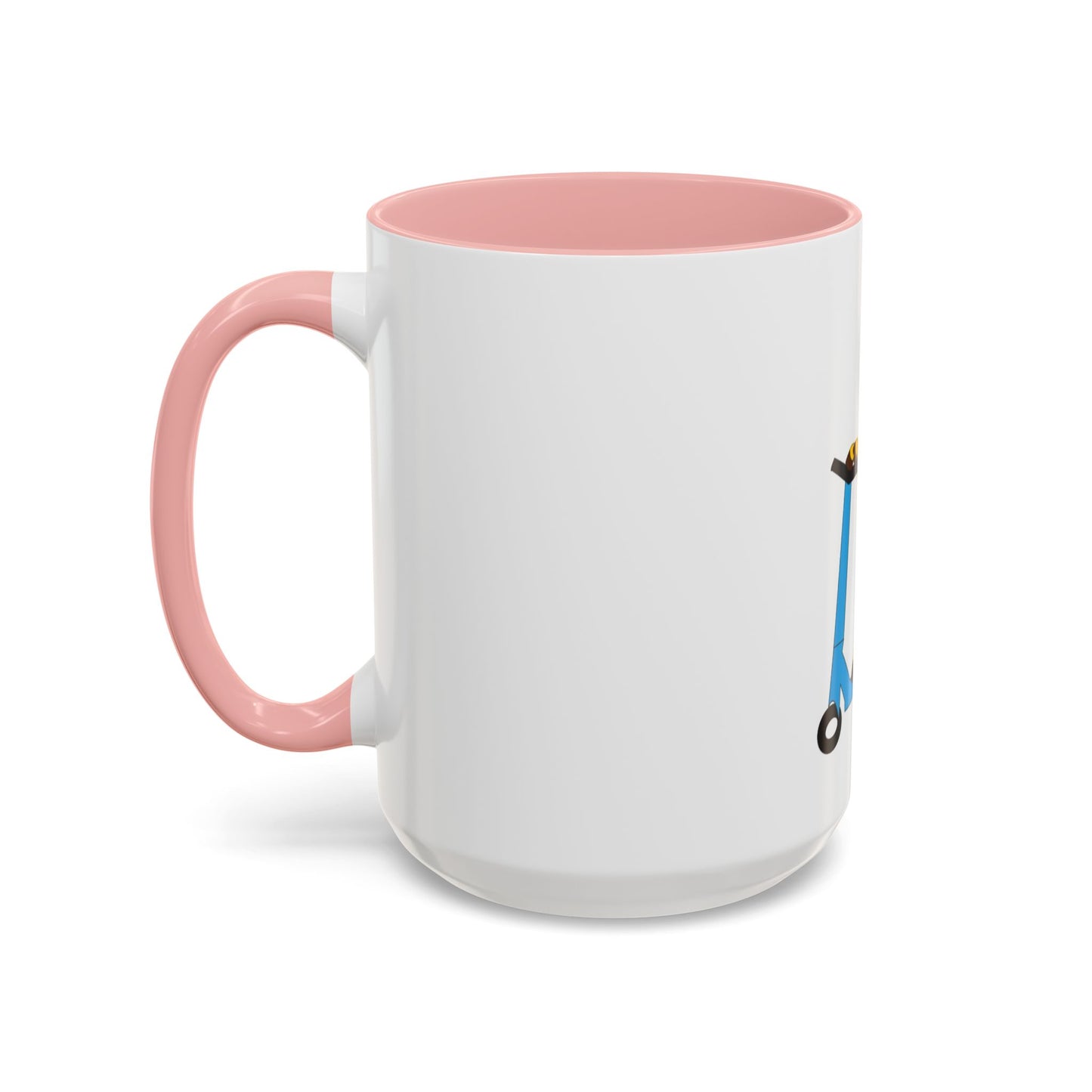 Giraffe Scooter Coffee Mug — "Hello my name is JJ" Peaceful Vibes (11/15oz)
